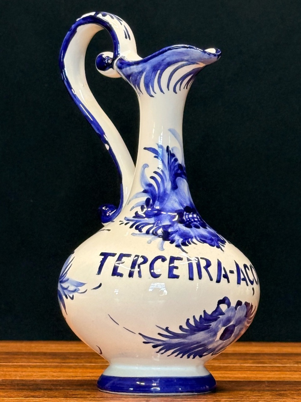 Blue and White “Terceira-Acores” Vase/Pitcher